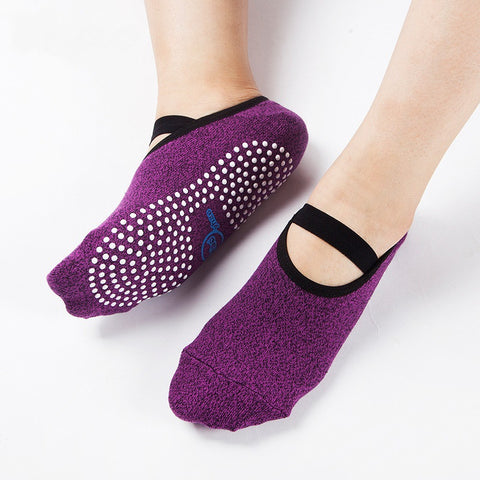 Women's sports  socks with anti-slip dots