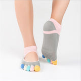 Women's yoga pilates sports anti-slip socks with toes
