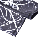 Sports women`s leggings  with a tree print