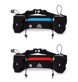 Sports running workout belt  with 2 bottles pockets  with reflectors