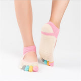 Women's yoga pilates sports anti-slip socks with toes
