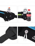 Sports running workout belt  with 2 bottles pockets  with reflectors